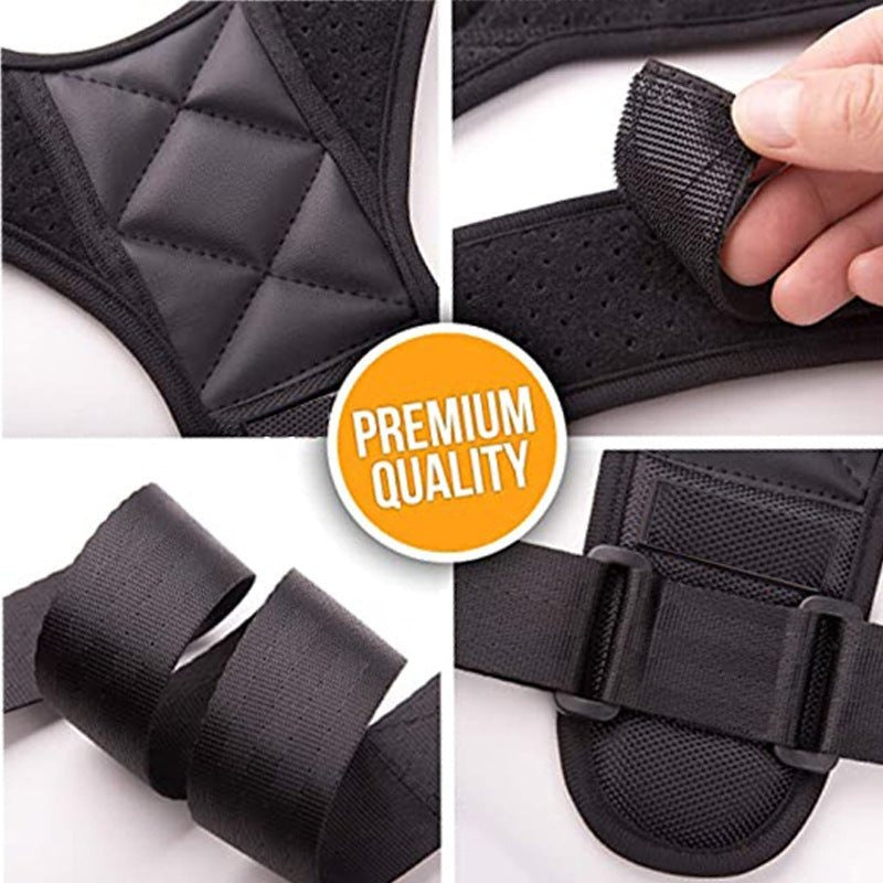 Adjustable Body Posture Corrector Belt – Back & Shoulder Support Brace for Men and Women | Spine Alignment & Pain Relief
