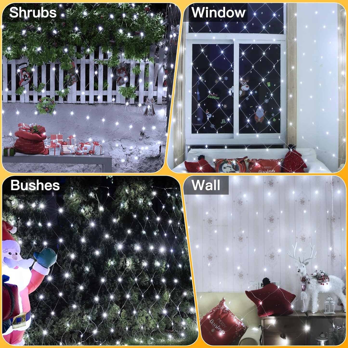 Net Mesh String Lights- Fairy String Lights With 88 Lights