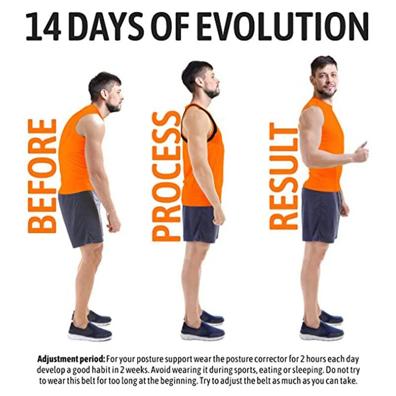 Adjustable Body Posture Corrector Belt – Back & Shoulder Support Brace for Men and Women | Spine Alignment & Pain Relief