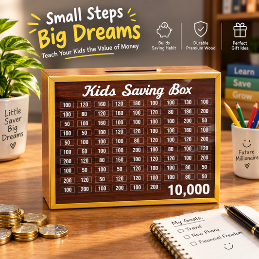 Kid Saving Box Durable Quality Compact Design Secure Storage Perfect Choice For Children Daily Saving