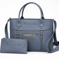 Luxe Signature 2-Piece Tote Handbag Set Black