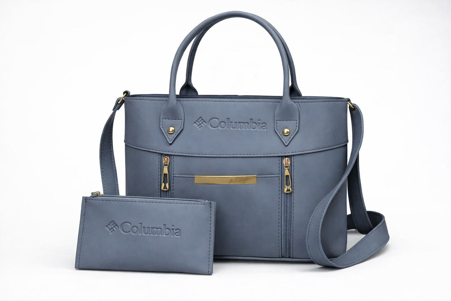 Luxe Signature 2-Piece Tote Handbag Set Black