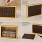 Umrah Saving Box - Best Quality Umrah Saving Box - Umrah Saving Box Dark Brown, Wooden Money Box for Umrah - 210,000