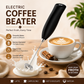 Electric Coffee & Egg Beater | USB Rechargeable | 2‑in‑1 Handheld Mixer | Adjustable Speed Frother & Milk Foamer