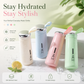 BPA Free Glass Water Bottle | 400ml Portable Tumbler | With Protective Plastic Shell