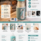 USB Baby Bottle Warmer with Adjustable Temperature Display – Portable Milk Warmer Sleeve for Car, Power Bank & Travel Use BPA -free
