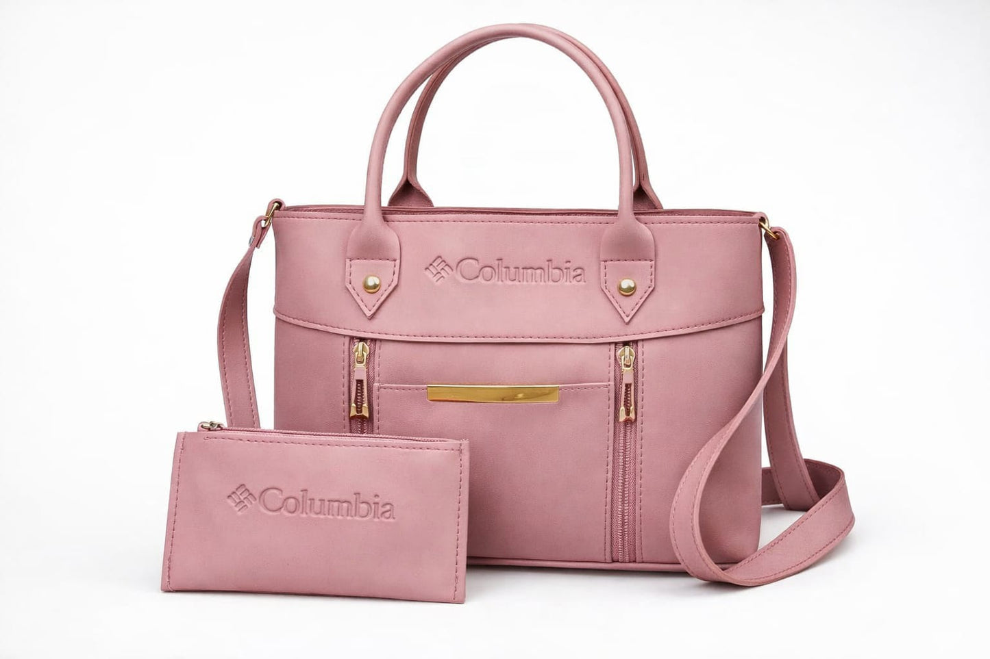 Luxe Signature 2-Piece Tote Handbag Set Black