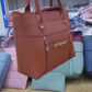 Luxe Signature 2-Piece Tote Handbag Set Black